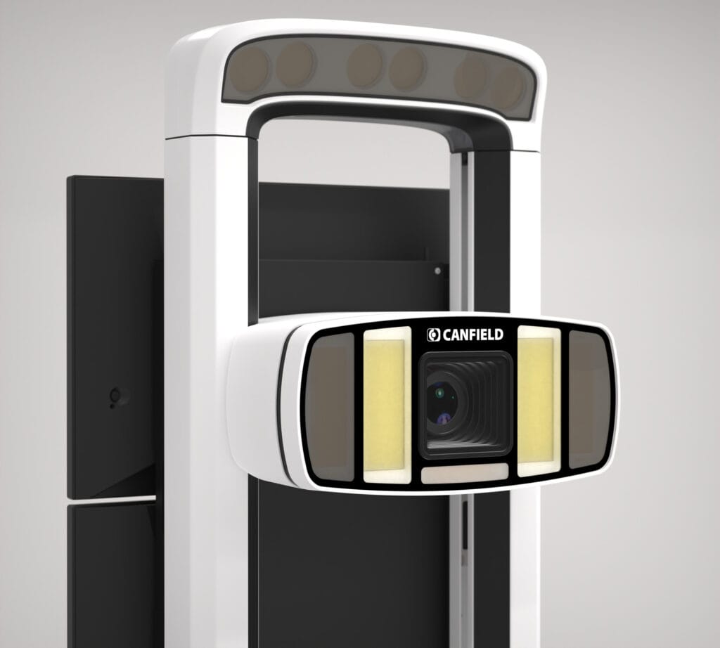 Front view of the Canfield IntelliStudio automated Total Body Photography camera system.